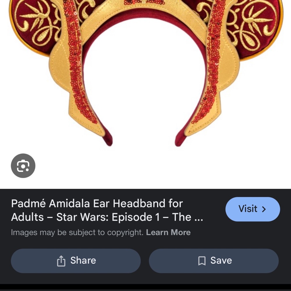 ISO Star Wars Padmé Amidala Ear Headband
